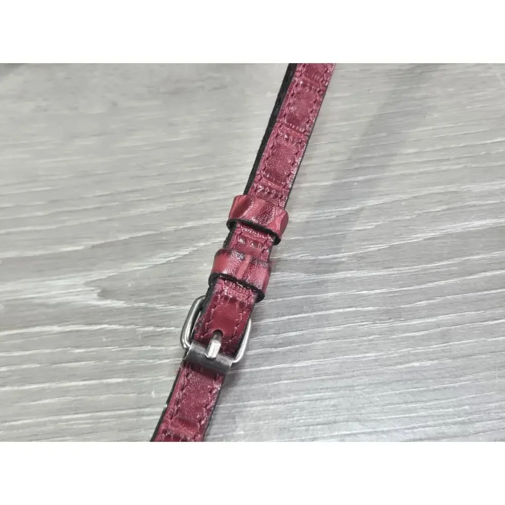 Patricia Nash Tauriana Leather Crossbody Organizer RED Leather
